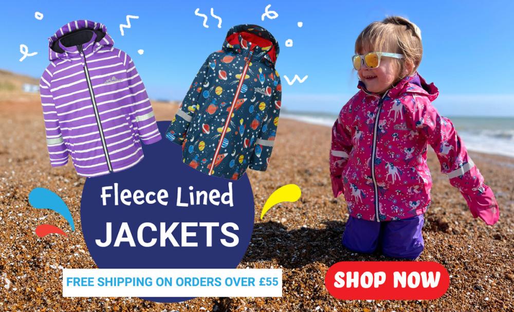 kids fleece lined jackets