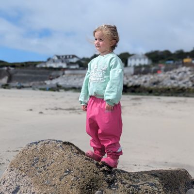 Outdoors Fleece Lined Trousers - Pretty Pink  - Alternative Image