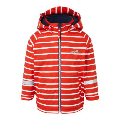 Outdoor Fleece Lined Jacket - Racing Red Stripe