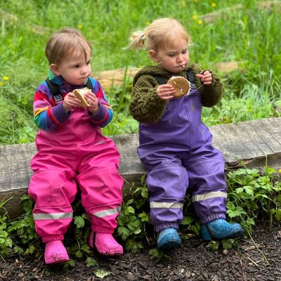 Outdoors Fleece Lined Dungaree - Pretty Pink  - Alternative Image