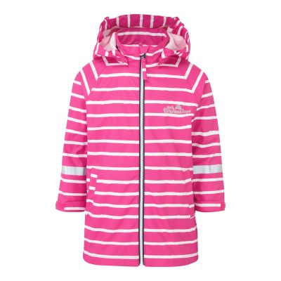 School Rain Jacket - Pretty Pink Stripe