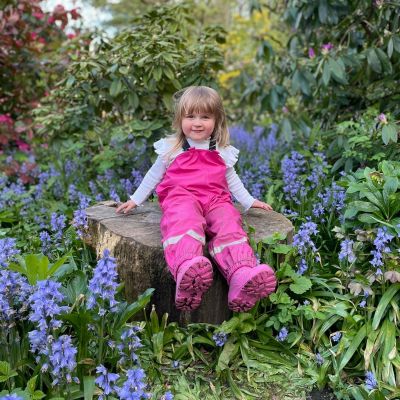 Outdoors Dungaree - Pretty Pink  - Alternative Image