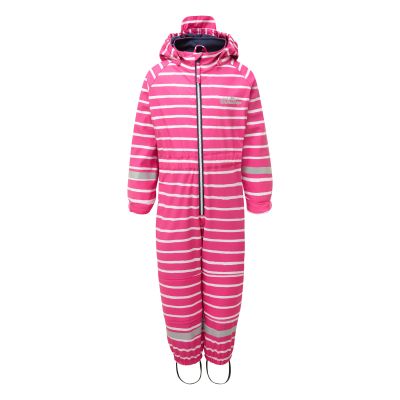 Outdoors Fleece Lined All in One - Pretty Pink Stripe