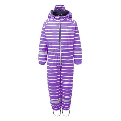 Outdoors Fleece Lined All in One - Perfect Purple Stripe