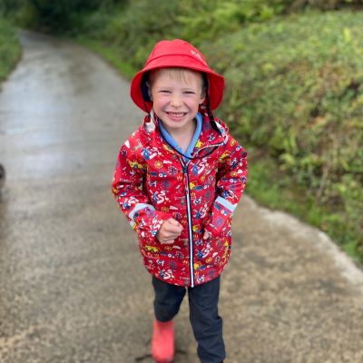 Sou'wester Rain Hat - Racing Red  - Alternative Image