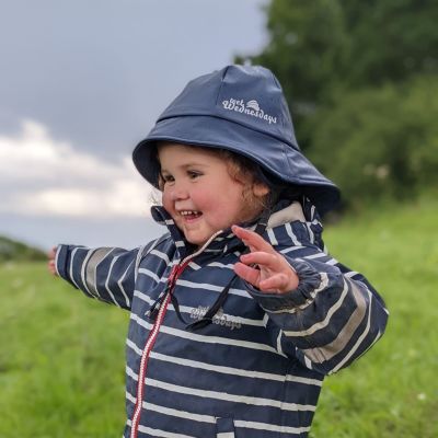 Sou'wester Rain Hat - Sailor Blue  - Alternative Image