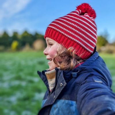 The Great British Bobble - Racing Red Stripe  - Alternative Image