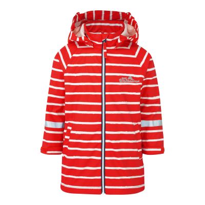 Clearance School Rain Jacket - Racing Red Stripe