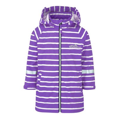Clearance School Rain Jacket - Perfect Purple Stripe