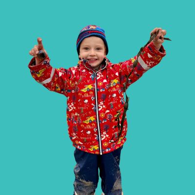 Scandi Fleece Lined Jacket - Farmyard Adventures  - Alternative Image