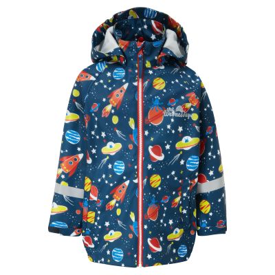 Scandi Unlined Waterproof Jacket - Space Aliens