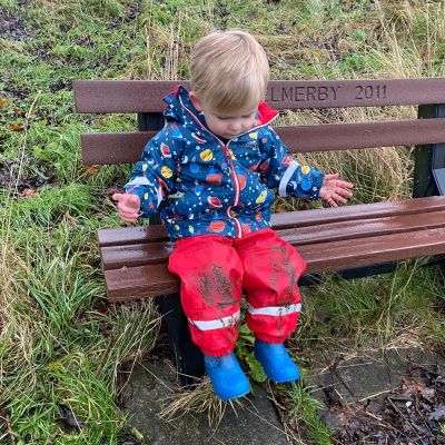 Scandi Fleece Lined Jacket & Unlined Dungarees Set  - Alternative Image