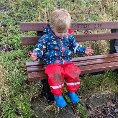 Outdoors Fleece Lined Trousers - Racing Red  - Alternative Image