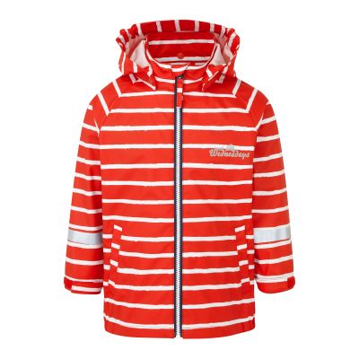 Outdoors Rain Jacket - Racing Red Stripe