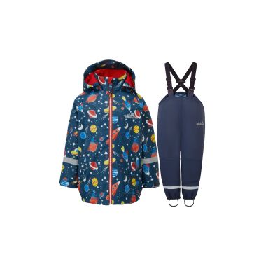 Scandi Fleece Lined Jacket & Fleece Lined Dungarees Set