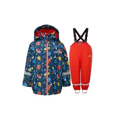 Scandi Fleece Lined Jacket & Unlined Dungarees Set