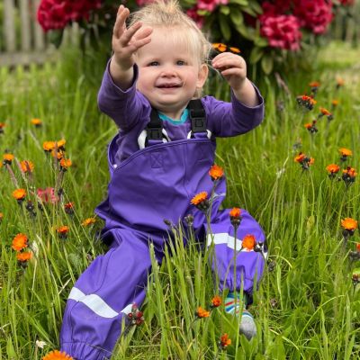 Outdoors Dungaree - Perfect Purple  - Alternative Image