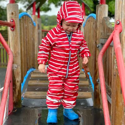 Outdoors Unlined All in One - Racing Red Stripe  - Alternative Image