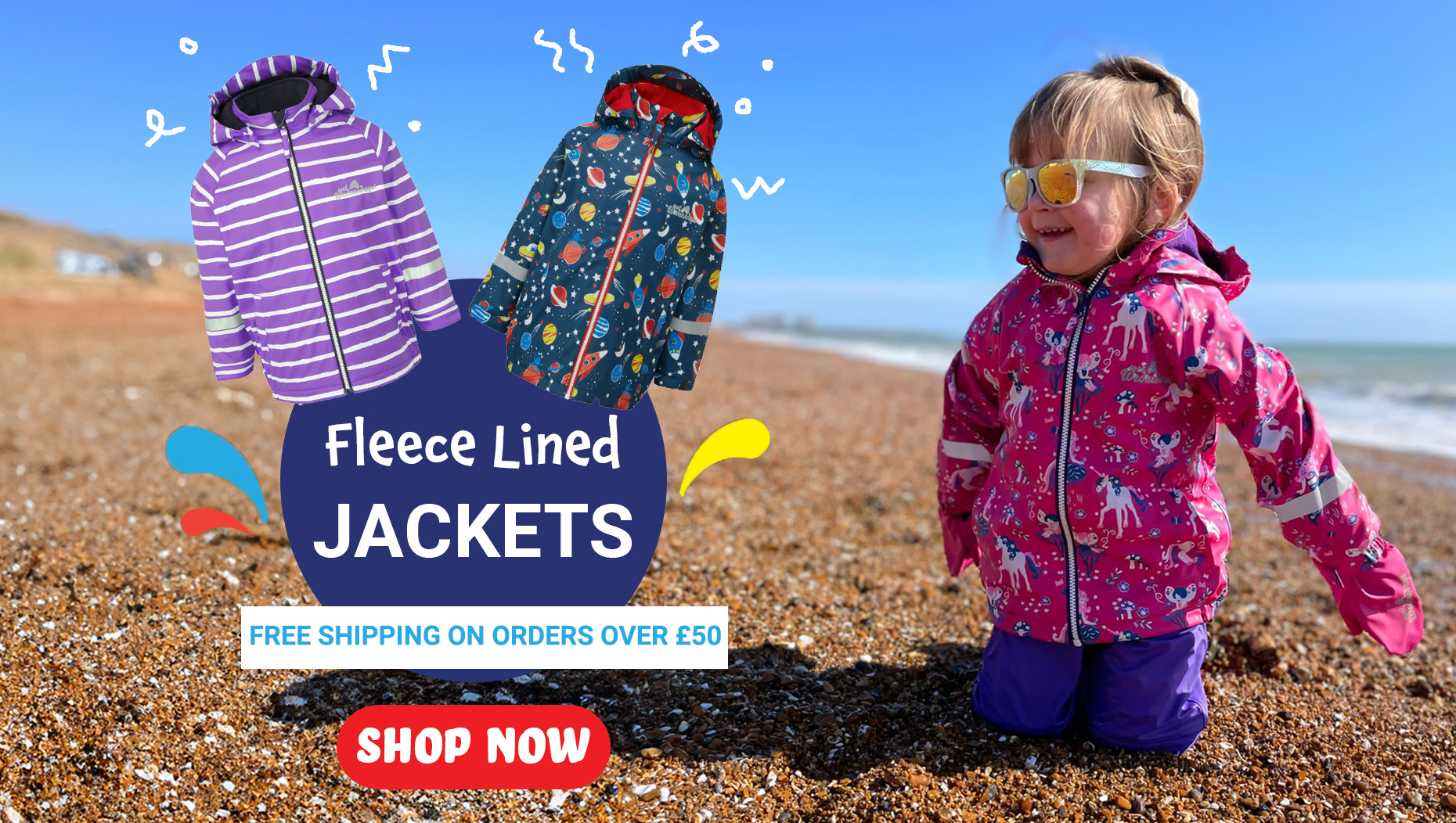 kids fleece lined jackets
