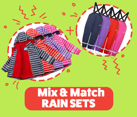 rain set puddle suit mix and match kids